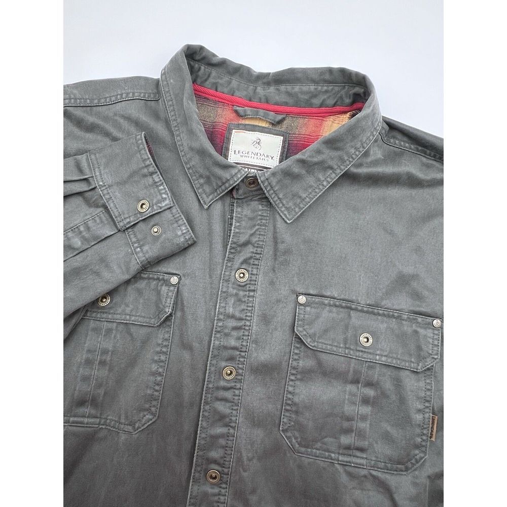 Legendary Whitetails Journeyman Flannel Men's 3XT‎ Canvas Shirt Jacket Shacket